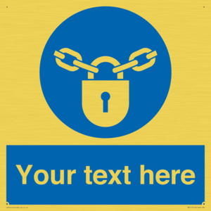 MV5115: Custom Lock Sign