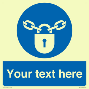 MV5115: Custom Lock Sign