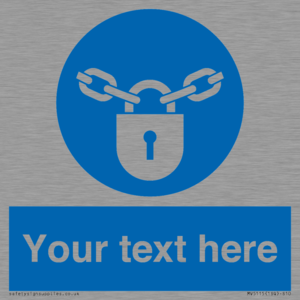 MV5115: Custom Lock Sign