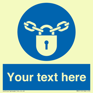 MV5115: Custom Lock Sign