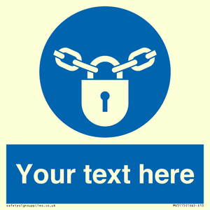 MV5115: Custom Lock Sign