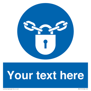 MV5115: Custom Lock Sign