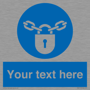 MV5115: Custom Lock Sign