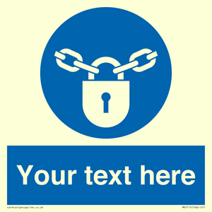 MV5115: Custom Lock Sign