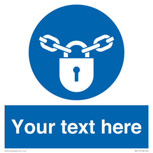 MV5115: Custom Lock Sign