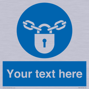 MV5115: Custom Lock Sign