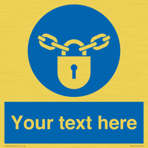 MV5115: Custom Lock Sign