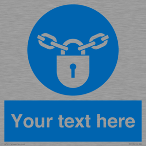 MV5115: Custom Lock Sign
