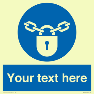 MV5115: Custom Lock Sign