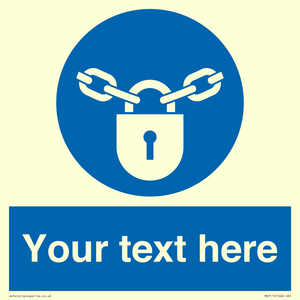 MV5115: Custom Lock Sign
