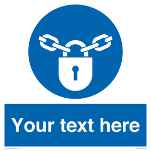 MV5115: Custom Lock Sign