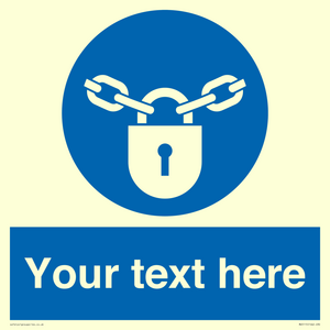 MV5115: Custom Lock Sign