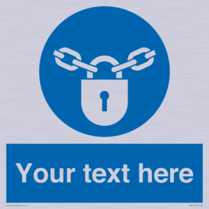 MV5115: Custom Lock Sign