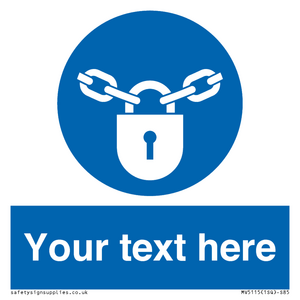 MV5115: Custom Lock Sign