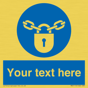 MV5115: Custom Lock Sign