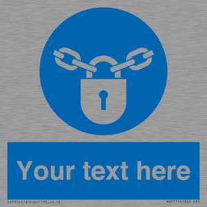 MV5115: Custom Lock Sign