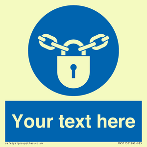 MV5115: Custom Lock Sign