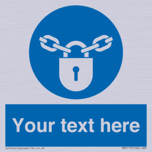 MV5115: Custom Lock Sign
