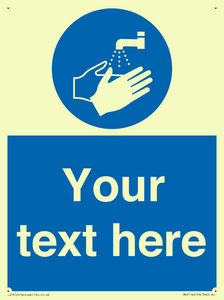 MV5116: Custom Wash Hands Sign