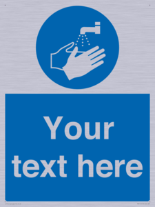 MV5116: Custom Wash Hands Sign