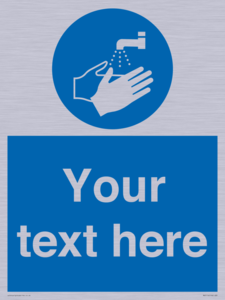 MV5116: Custom Wash Hands Sign