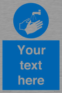MV5116: Custom Wash Hands Sign