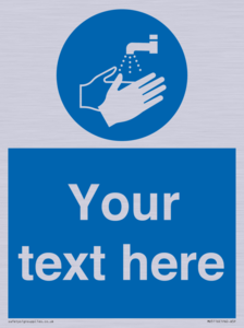 MV5116: Custom Wash Hands Sign