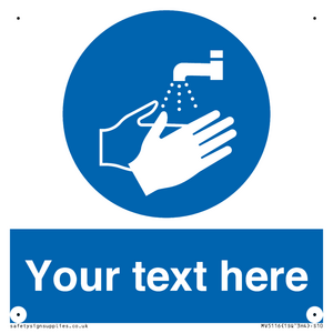 MV5116: Custom Wash Hands Sign