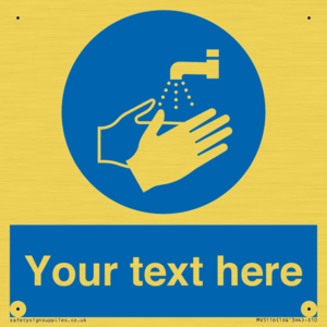 MV5116: Custom Wash Hands Sign