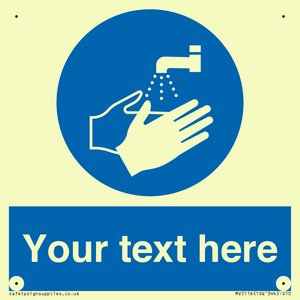 MV5116: Custom Wash Hands Sign