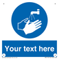 MV5116: Custom Wash Hands Sign