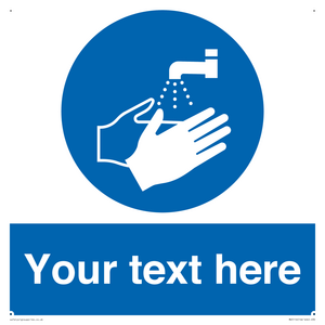 MV5116: Custom Wash Hands Sign