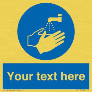 MV5116: Custom Wash Hands Sign
