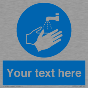 MV5116: Custom Wash Hands Sign