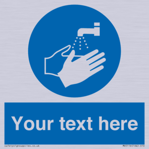 MV5116: Custom Wash Hands Sign