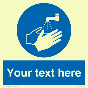 MV5116: Custom Wash Hands Sign