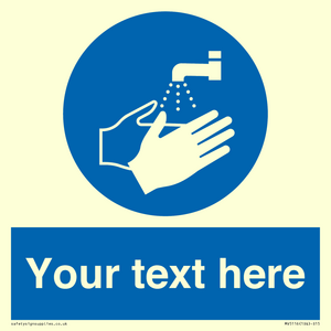 MV5116: Custom Wash Hands Sign