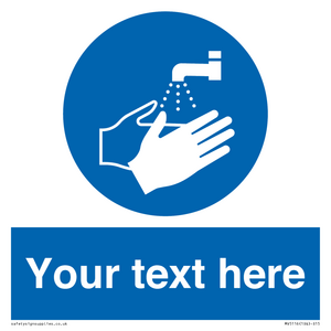 MV5116: Custom Wash Hands Sign
