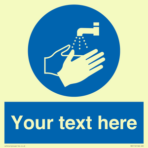 MV5116: Custom Wash Hands Sign