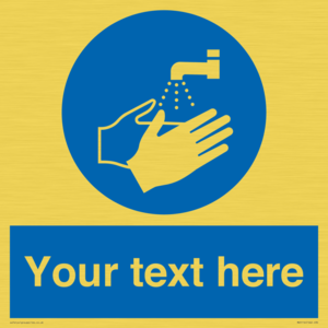 MV5116: Custom Wash Hands Sign