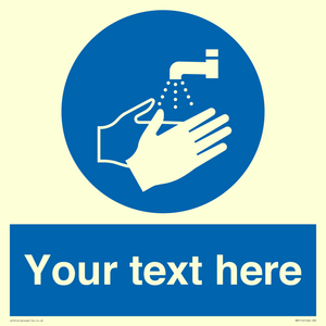 MV5116: Custom Wash Hands Sign