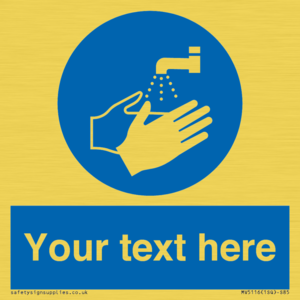 MV5116: Custom Wash Hands Sign