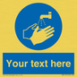 MV5116: Custom Wash Hands Sign