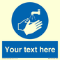 MV5116: Custom Wash Hands Sign