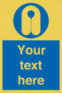 MV5126: Custom Life Jacket Sign