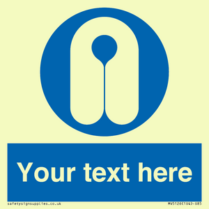 MV5126: Custom Life Jacket Sign