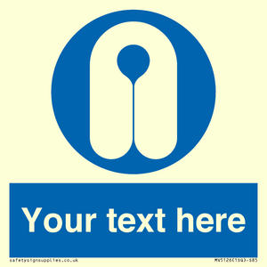 MV5126: Custom Life Jacket Sign