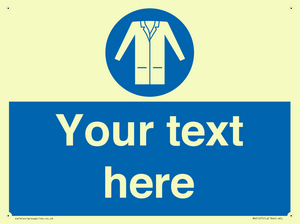 MV5127: Custom Lab Coat Sign