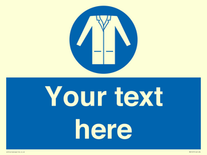 MV5127: Custom Lab Coat Sign