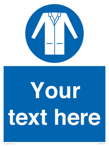 MV5127: Custom Lab Coat Sign